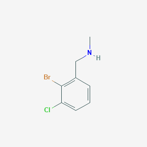 molecular formula C8H9BrClN B2865286 [(2-Bromo-3-chlorophenyl)methyl](methyl)amine CAS No. 1513985-33-5