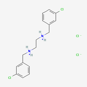 molecular formula C16H20Cl4N2 B2865307 N~1~,N~2~-bis(3-chlorobenzyl)-1,2-ethanediaminium dichloride CAS No. 317821-87-7