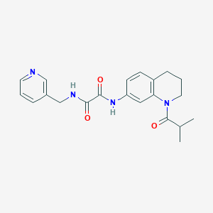 N1-(1-isobutyryl-1,2,3,4-tetrahydroquinolin-7-yl)-N2-(pyridin-3-ylmethyl)oxalamide