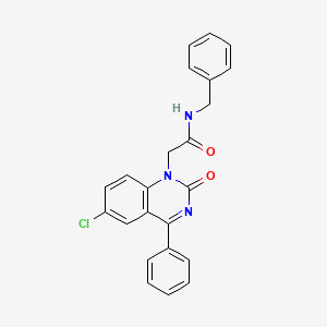 molecular formula C23H18ClN3O2 B2865409 N-benzyl-2-(6-chloro-2-oxo-4-phenyl-1,2-dihydroquinazolin-1-yl)acetamide CAS No. 932452-88-5
