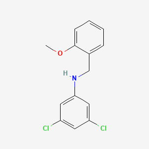 3,5-dichloro-N-[(2-methoxyphenyl)methyl]aniline