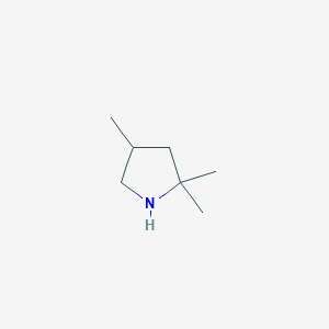 molecular formula C7H15N B2865414 2,2,4-Trimethylpyrrolidine CAS No. 35018-28-1