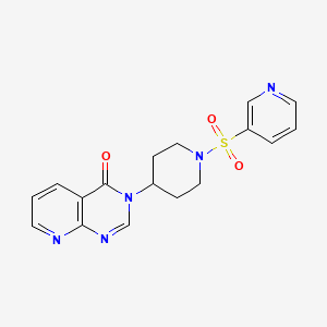 3-(1-(pyridin-3-ylsulfonyl)piperidin-4-yl)pyrido[2,3-d]pyrimidin-4(3H)-one