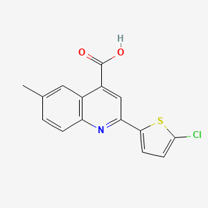2-(5-Chlorothiophen-2-yl)-6-methylquinoline-4-carboxylic acid