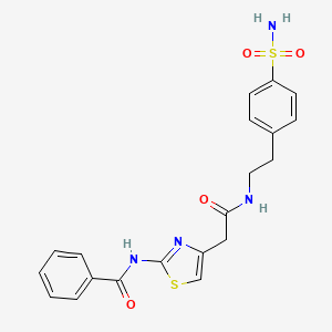 N-(4-(2-oxo-2-((4-sulfamoylphenethyl)amino)ethyl)thiazol-2-yl)benzamide