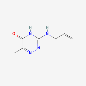 molecular formula C7H10N4O B2865444 3-(allylamino)-6-methyl-1,2,4-triazin-5(4H)-one CAS No. 405924-66-5