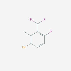 1-Bromo-3-(difluoromethyl)-4-fluoro-2-methylbenzene