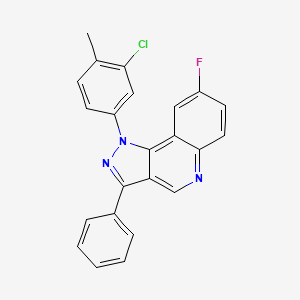 1-(3-chloro-4-methylphenyl)-8-fluoro-3-phenyl-1H-pyrazolo[4,3-c]quinoline