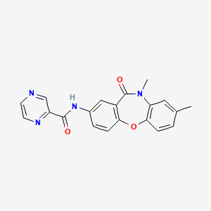 N-(8,10-dimethyl-11-oxo-10,11-dihydrodibenzo[b,f][1,4]oxazepin-2-yl)pyrazine-2-carboxamide