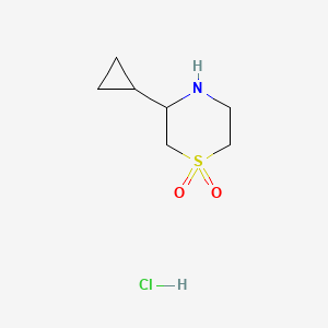 3-Cyclopropylthiomorpholine 1,1-dioxide hydrochloride