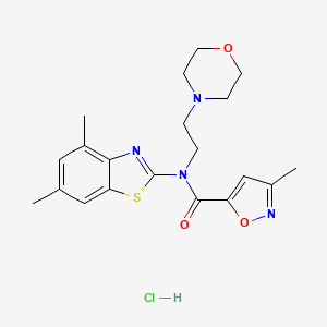 N-(4,6-dimethylbenzo[d]thiazol-2-yl)-3-methyl-N-(2-morpholinoethyl)isoxazole-5-carboxamide hydrochloride
