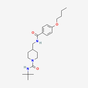 4-((4-butoxybenzamido)methyl)-N-(tert-butyl)piperidine-1-carboxamide