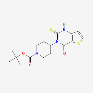 molecular formula C16H21N3O3S2 B2865486 1-Carboxylic acid tert-butyl ester CAS No. 1282355-60-5