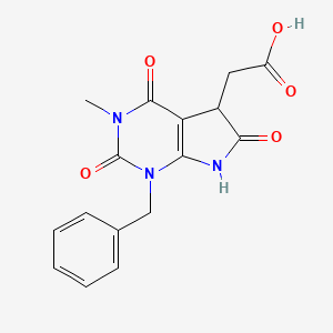 (1-Benzyl-3-methyl-2,4,6-trioxo-2,3,4,5,6,7-hexahydro-1H-pyrrolo[2,3-d]pyrimidin-5-yl)-acetic acid