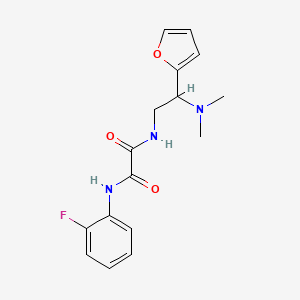 N1-(2-(dimethylamino)-2-(furan-2-yl)ethyl)-N2-(2-fluorophenyl)oxalamide