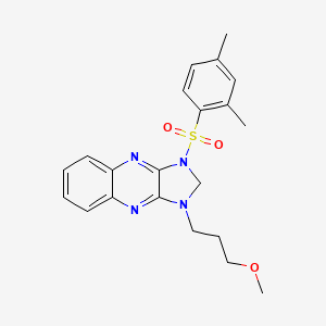 1-((2,4-dimethylphenyl)sulfonyl)-3-(3-methoxypropyl)-2,3-dihydro-1H-imidazo[4,5-b]quinoxaline