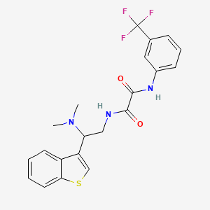 N1-(2-(benzo[b]thiophen-3-yl)-2-(dimethylamino)ethyl)-N2-(3-(trifluoromethyl)phenyl)oxalamide