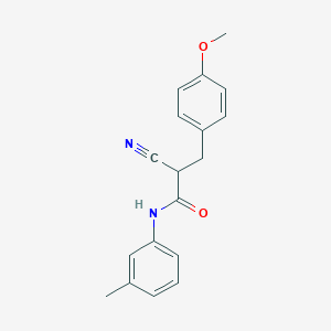2-cyano-3-(4-methoxyphenyl)-N-(3-methylphenyl)propanamide