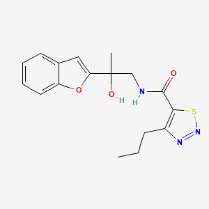 N-(2-(benzofuran-2-yl)-2-hydroxypropyl)-4-propyl-1,2,3-thiadiazole-5-carboxamide