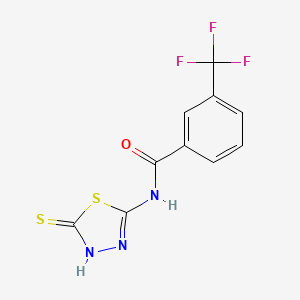 N-(5-mercapto-1,3,4-thiadiazol-2-yl)-3-(trifluoromethyl)benzamide