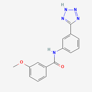 3-methoxy-N-[3-(2H-tetrazol-5-yl)phenyl]benzamide