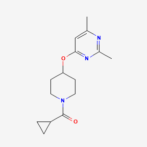 Cyclopropyl(4-((2,6-dimethylpyrimidin-4-yl)oxy)piperidin-1-yl)methanone