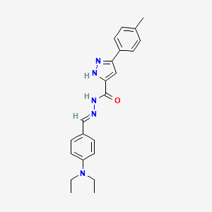 N'-{(E)-[4-(diethylamino)phenyl]methylidene}-3-(4-methylphenyl)-1H-pyrazole-5-carbohydrazide