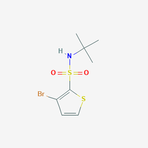 molecular formula C8H12BrNO2S2 B2865537 3-bromo-N-tert-butylthiophene-2-sulfonamide CAS No. 107142-11-0