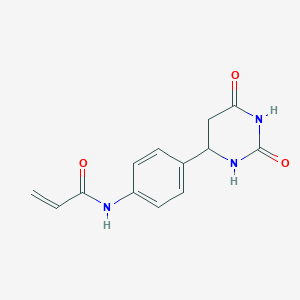 N-[4-(2,6-Dioxo-1,3-diazinan-4-yl)phenyl]prop-2-enamide
