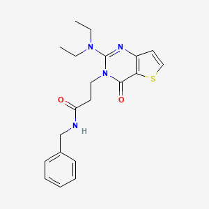 molecular formula C20H24N4O2S B2865540 N-benzyl-3-[2-(diethylamino)-4-oxo-3H,4H-thieno[3,2-d]pyrimidin-3-yl]propanamide CAS No. 1112439-45-8