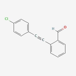 2-((4-Chlorophenyl)ethynyl)benzaldehyde