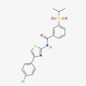 N-(4-(4-chlorophenyl)thiazol-2-yl)-3-(isopropylsulfonyl)benzamide