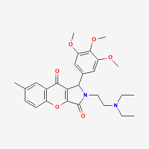 2-(2-(Diethylamino)ethyl)-7-methyl-1-(3,4,5-trimethoxyphenyl)-1,2-dihydrochromeno[2,3-c]pyrrole-3,9-dione