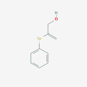 molecular formula C9H10OSe B028656 2-Phenylselanyl-prop-2-EN-1-OL CAS No. 104828-93-5