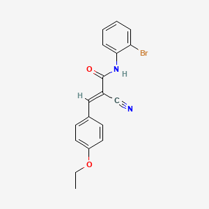 B2865600 (E)-N-(2-bromophenyl)-2-cyano-3-(4-ethoxyphenyl)prop-2-enamide CAS No. 380478-30-8