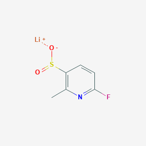 molecular formula C6H5FLiNO2S B2865668 Lithium(1+)ion6-fluoro-2-methylpyridine-3-sulfinate CAS No. 2241141-76-2