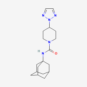 molecular formula C18H27N5O B2865687 N-(adamantan-1-yl)-4-(2H-1,2,3-triazol-2-yl)piperidine-1-carboxamide CAS No. 2200428-58-4