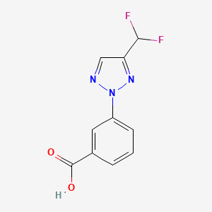 B2865697 3-[4-(Difluoromethyl)triazol-2-yl]benzoic acid CAS No. 2248288-14-2