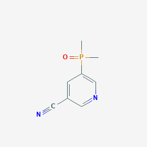 molecular formula C8H9N2OP B2865698 5-(Dimethylphosphoryl)nicotinonitrile CAS No. 2580186-64-5
