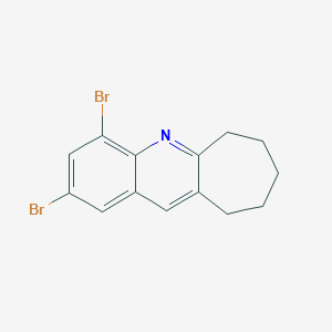 2,4-dibromo-7,8,9,10-tetrahydro-6H-cyclohepta[b]quinoline