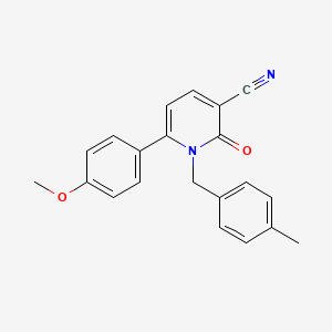 6-(4-Methoxyphenyl)-1-(4-methylbenzyl)-2-oxo-1,2-dihydro-3-pyridinecarbonitrile