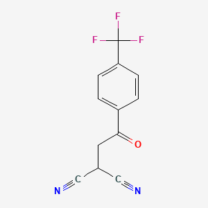 2-(2-Oxo-2-(4-(trifluoromethyl)phenyl)ethyl)malononitrile