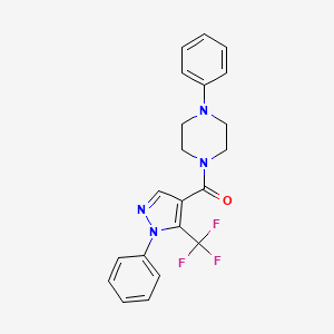 (4-phenylpiperazino)[1-phenyl-5-(trifluoromethyl)-1H-pyrazol-4-yl]methanone