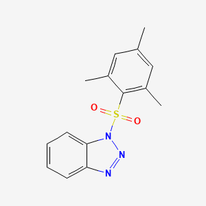 molecular formula C15H15N3O2S B2865767 1-(mesitylsulfonyl)-1H-benzo[d][1,2,3]triazole CAS No. 94052-55-8