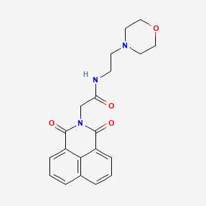 molecular formula C20H21N3O4 B2865781 2-(1,3-dioxobenzo[de]isoquinolin-2-yl)-N-(2-morpholin-4-ylethyl)acetamide CAS No. 325851-02-3