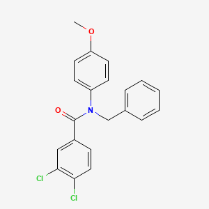 molecular formula C21H17Cl2NO2 B2865804 N-benzyl-3,4-dichloro-N-(4-methoxyphenyl)benzamide CAS No. 338400-66-1