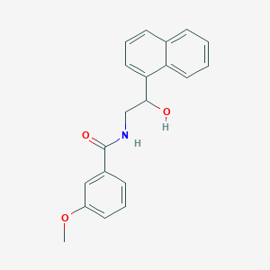 molecular formula C20H19NO3 B2865825 N-(2-hydroxy-2-(naphthalen-1-yl)ethyl)-3-methoxybenzamide CAS No. 1351586-61-2