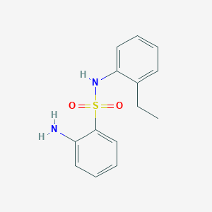 molecular formula C14H16N2O2S B2865846 2-amino-N-(2-ethylphenyl)benzenesulfonamide CAS No. 953716-87-5