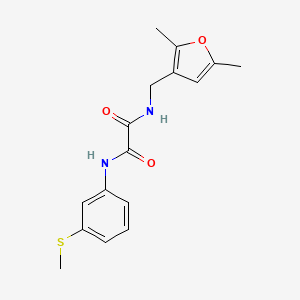 molecular formula C16H18N2O3S B2865850 N1-((2,5-dimethylfuran-3-yl)methyl)-N2-(3-(methylthio)phenyl)oxalamide CAS No. 1351622-52-0