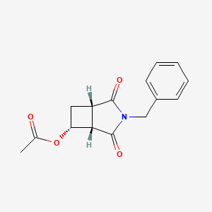 molecular formula C15H15NO4 B2865869 rac-(1R,5R,6S)-3-benzyl-2,4-dioxo-3-azabicyclo[3.2.0]heptan-6-yl acetate CAS No. 2031242-42-7